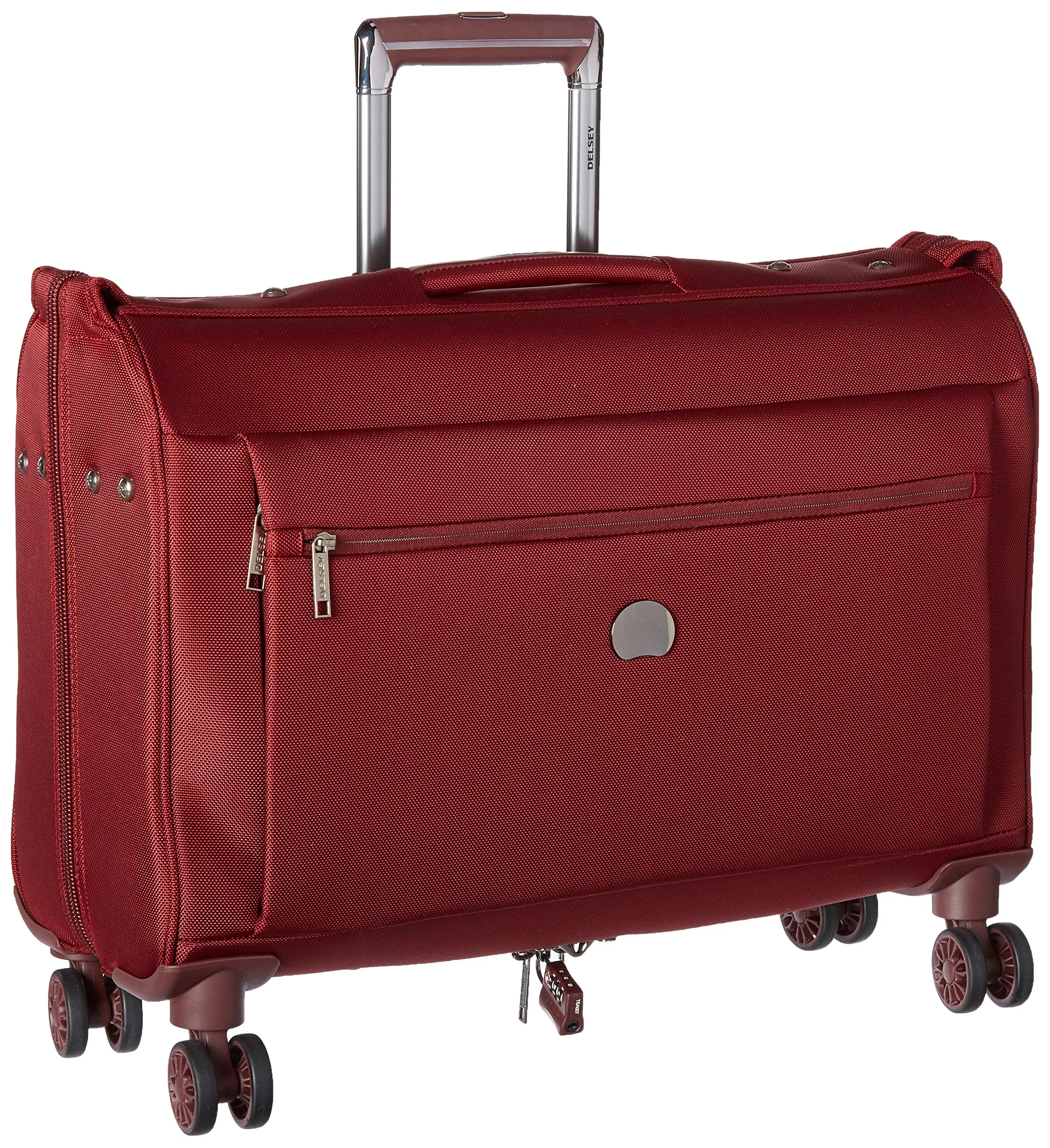 Buy Delsey Luggage Montmartre+ 4 Wheel Spinner Garment Bag, Bordeaux in Cheap Price on 0