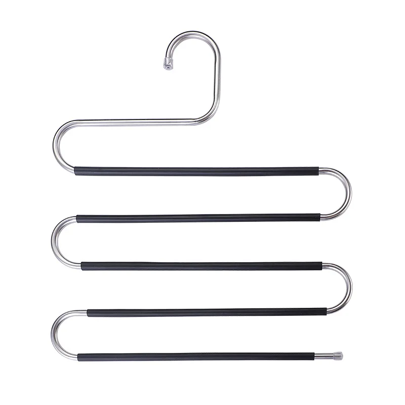 

Factory direct supply multi-function display drying pants rack hanger / S types Trousers Rack / Trousers Hanger, Silver