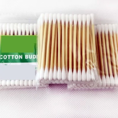 
100%organic cotton Disposable Medical Cotton Buds Cotton Swabs with Wood Stick  (62064372467)