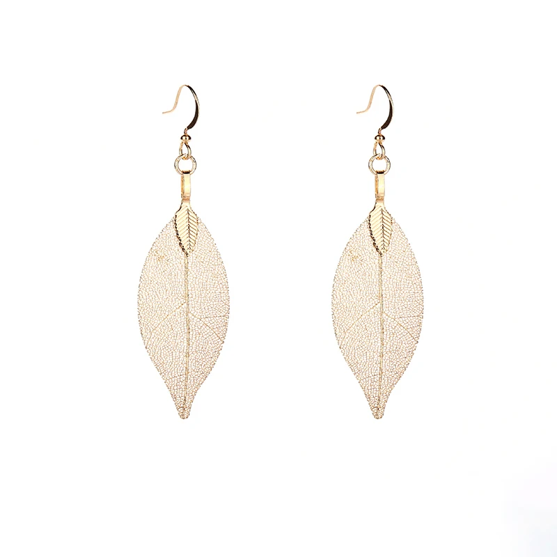 

High end product common Biological lobe gold earrings designs for girls, Picture shows