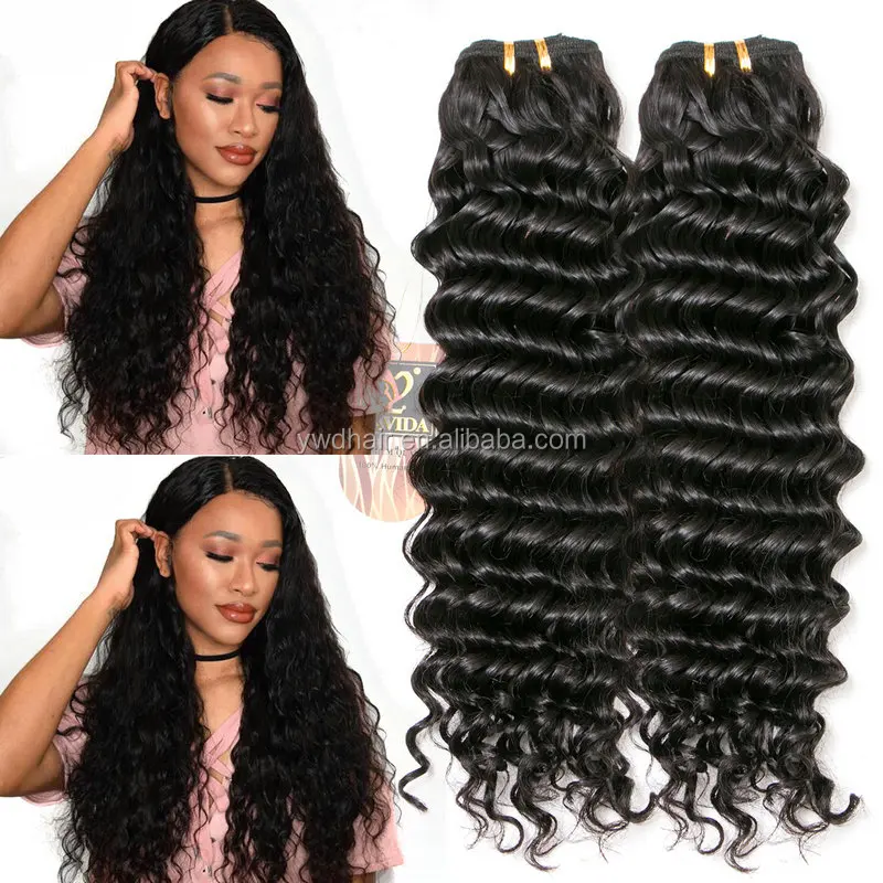 

Yavida Hair Product Brazilian Virgin Deep Curly Wave Hair Weave 3 Bundles 100% Unprocessed Remy Human Hair Extensions, N/a