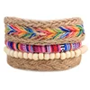 Multi layer nepal handmade colorful cord bracelet for men and women neon color friendship bracelet