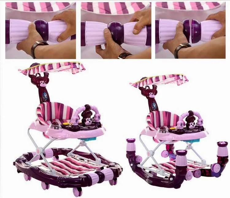 Best Luxury Musical Baby Stand Walking Walker With Swing Function 4 In