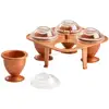Copper Eggs Copper Chef Egg Cooker No Peel Soft, Hard and Poached Eggs Without the Shell