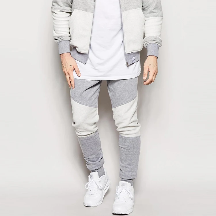 

Men wholesale custom blank color block jogger pants, As picture;or can be customized