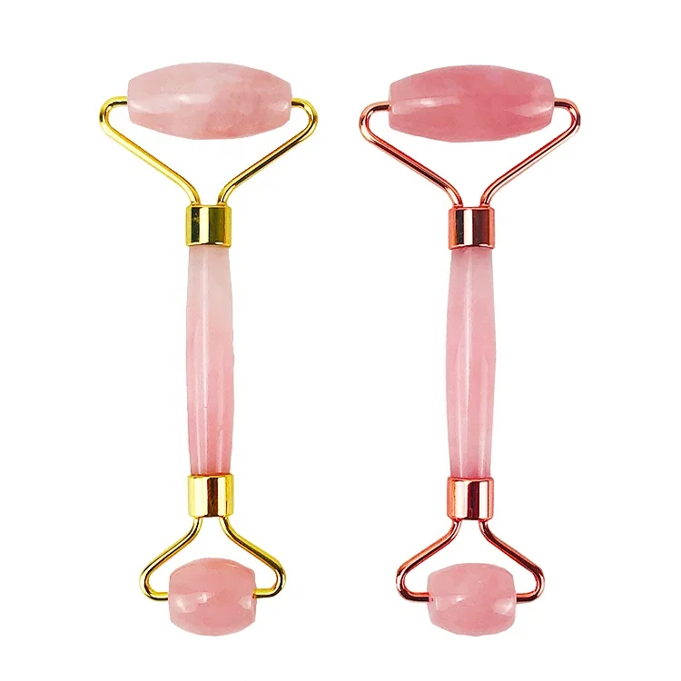 

2019 New Product Amazon Hot Selling Face Crystal Massage Rose Quartz Jade Roller Massage For Body