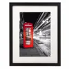 11x14 Black Picture Frame - Made to Display Pictures 8x10 with Mat or 11x14 Without Mat - Wide Molding - Wall Mounting Material