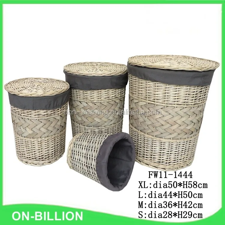 Trade Fair High Quality Grey Wicker Woven Laundry Basket In Bulk Buy Laundry Basket In Bulk