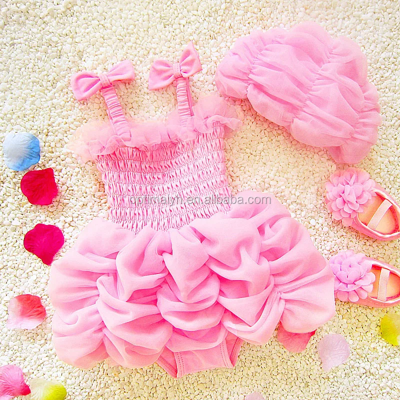 baby swimsuit with matching hat