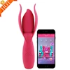 High Quality Phone Music Mobile APP control Rechargeable Silicone G Spot Clit Vibrator For Female Women