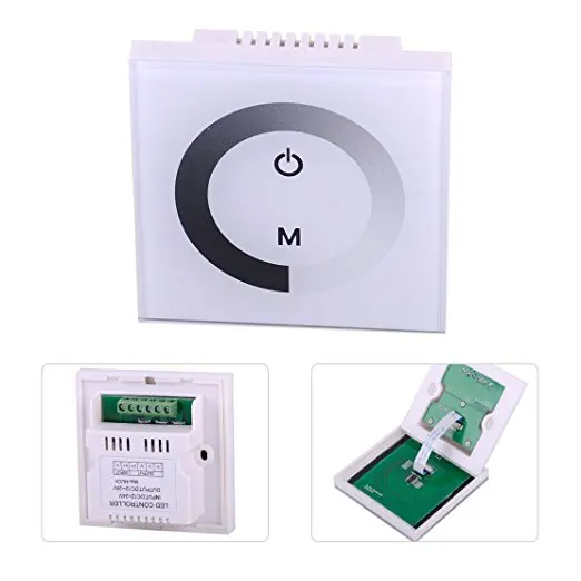 Touch Panel Dimmer Wall Mounted Switch Sensitive Controller for Single Color LED Strip Light