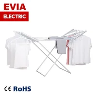 

Balcony aluminium portable folding dryer cloth hanger stand foldable electric heated clothes drying rack for laundry
