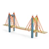 Assemble and Decorating Learning New Design Suspension Bridge Educational Models