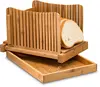 Wholesale bamboo wood bread box with cutting board