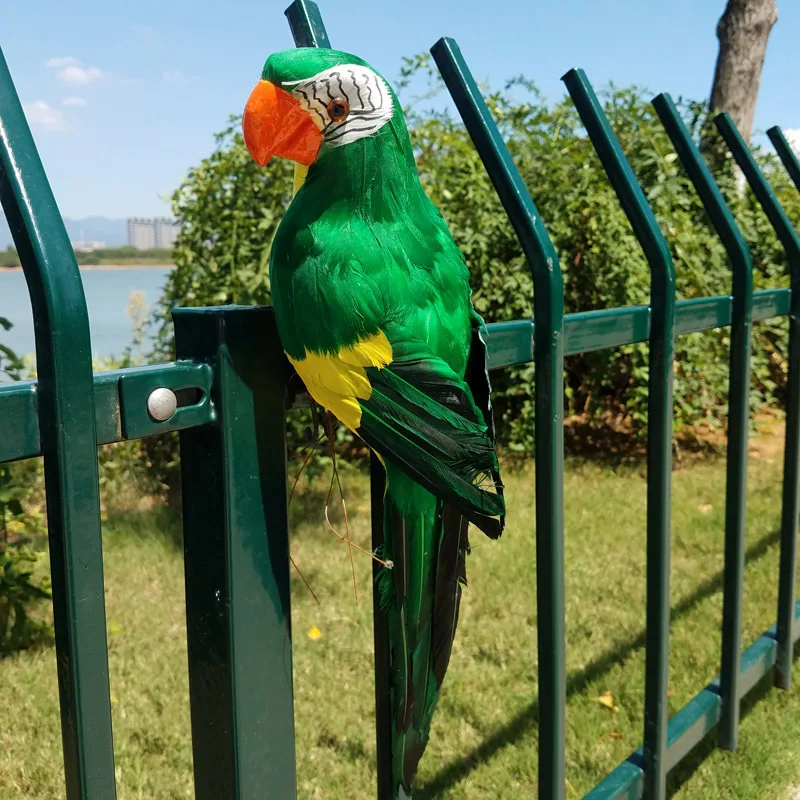 
A66 45CM Props Creative Park Decorations Gift Props Parrots Home Garden Decor Lightweight Parrot Garden Simulation Bird 
