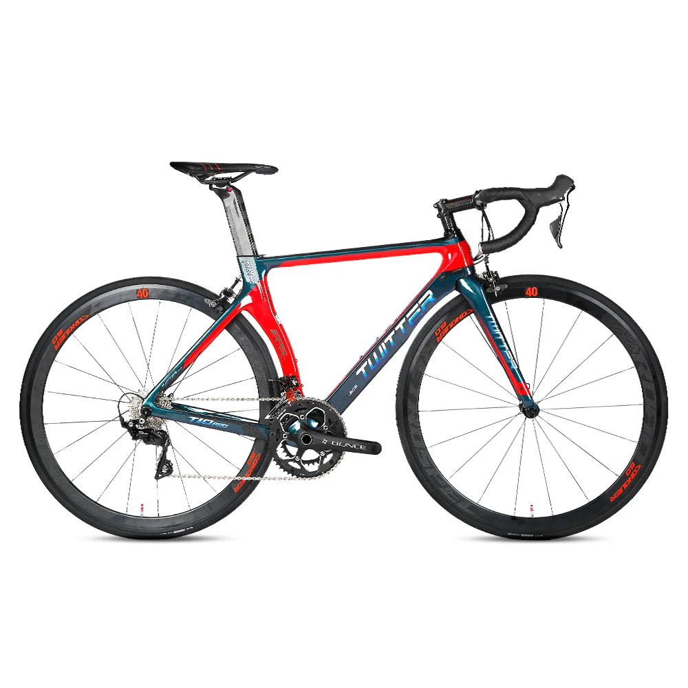 

OEM Full 105 R7000 22S Discolor twitter super light complete racing 700C carbon road bicycle