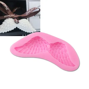Image of wings modeling decorative cake mold gypsum candle pieces hand Pendant Mold Angel wings turned sugar silicone wing mould