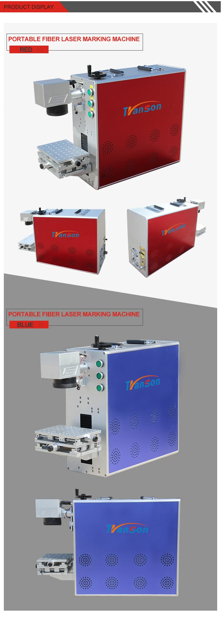 30W  Raycus Fiber laser Marking Machine Portable Type