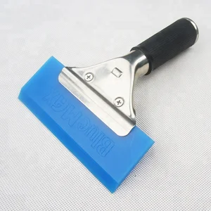 Image of 0.7mm thick silicon scraper with handle water squeegee for paint protection wraps & car window tinting tools