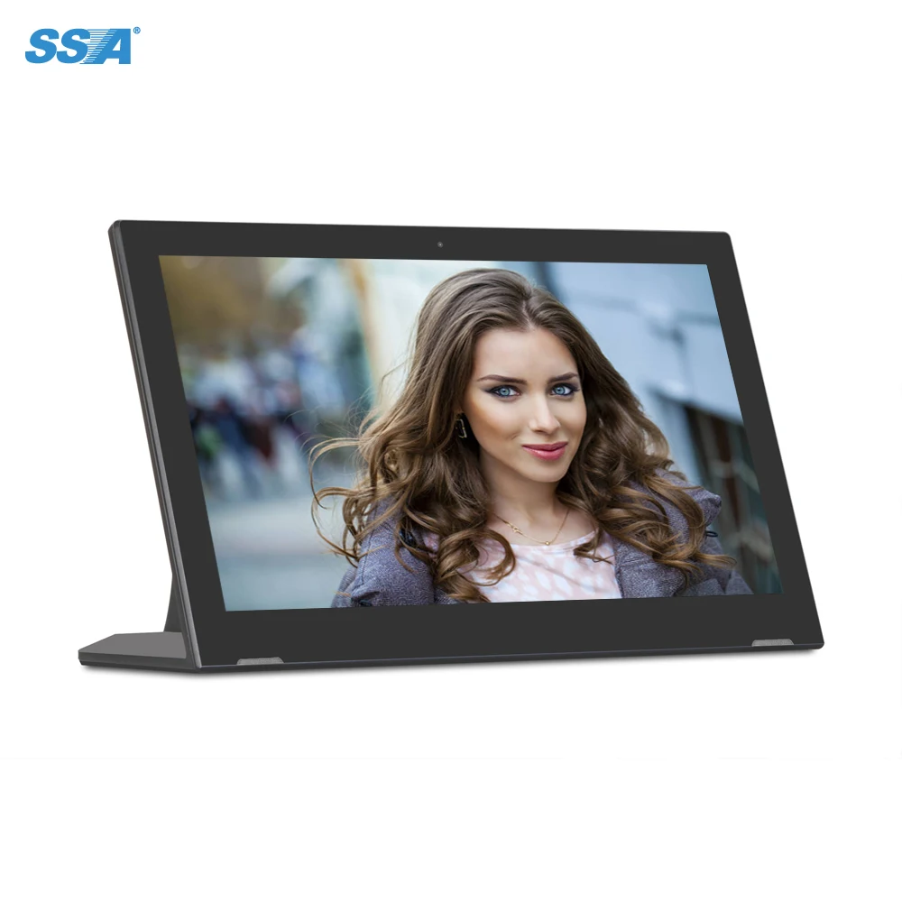 

15.6 inch L shape Android tablet all in one desktop PC for bank review