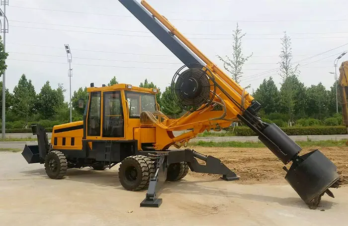 Energy-saving Hydraulic Wheel Rotary Drilling Rig