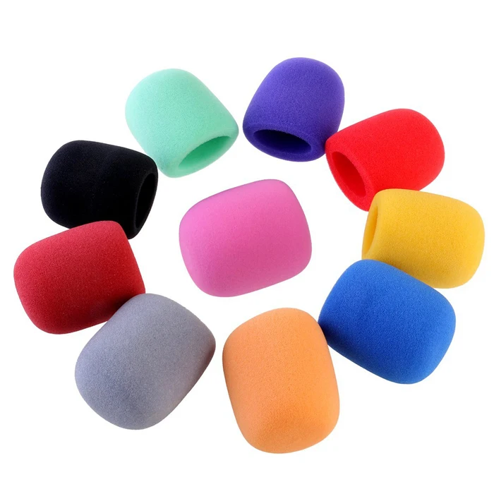 10 Colors Big size eusable Universal Washable KTV/DJ/Party Handheld Stage microphone windshield sponge cover