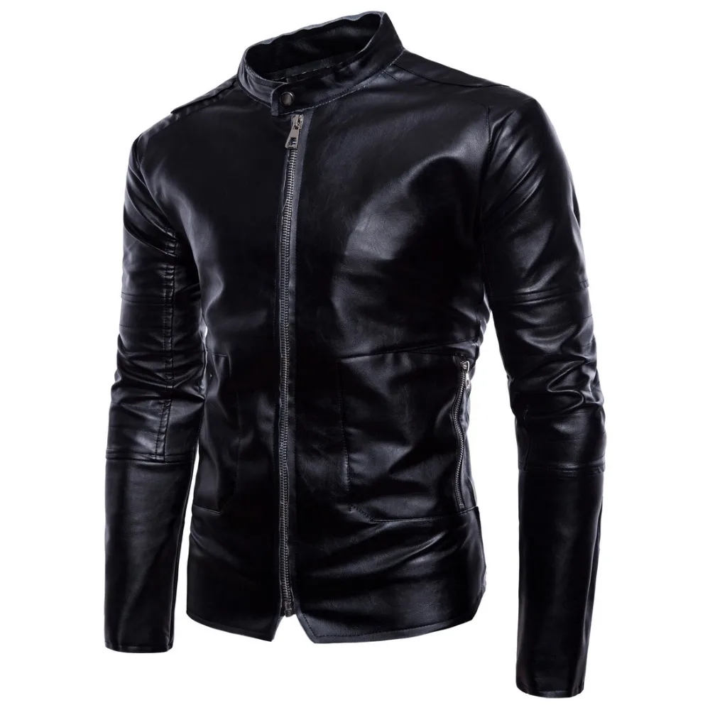 

Top Sale Waterproof Men Black Beavers Leather Jackets Coat, Customized color