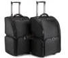 Black high quality 1680D professional travel nylon trolley case 2 wheel, trolley makeup train case