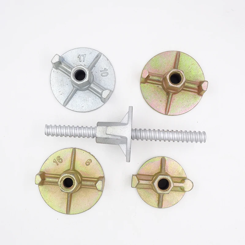 
WRK Scaffolding Concrete Formwork Parts Accessories Connector Thread Round Butterfly Tie Rod Wing Nut 