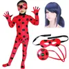 Fantasia Adult Lady Bug Costumes Girls Women Child Spandex Ladybug Costume Jumpsuit Fancy Halloween Cosplay Marinette Wig