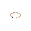 925 silver jewelry manufacturer China 18k gold diamond open ring