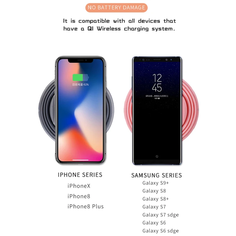 
Fashional New Wireless Charge Multiple Functions And Colors 