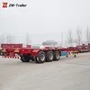 Cheap price 3 axle skeleton chassis 40ft 20ft container carrier truck trailers