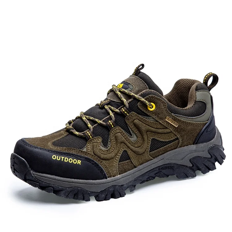 
Custom logo professional trekking sneakers comfortable outdoor men hiking shoes 
