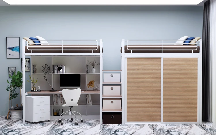 double bed bunk bed with storage