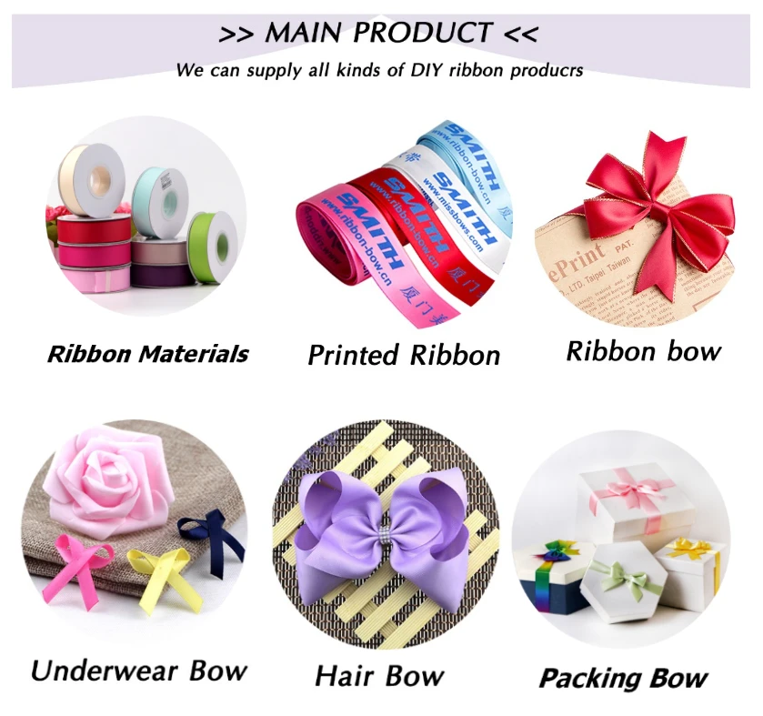 how to make a bow with printed ribbon