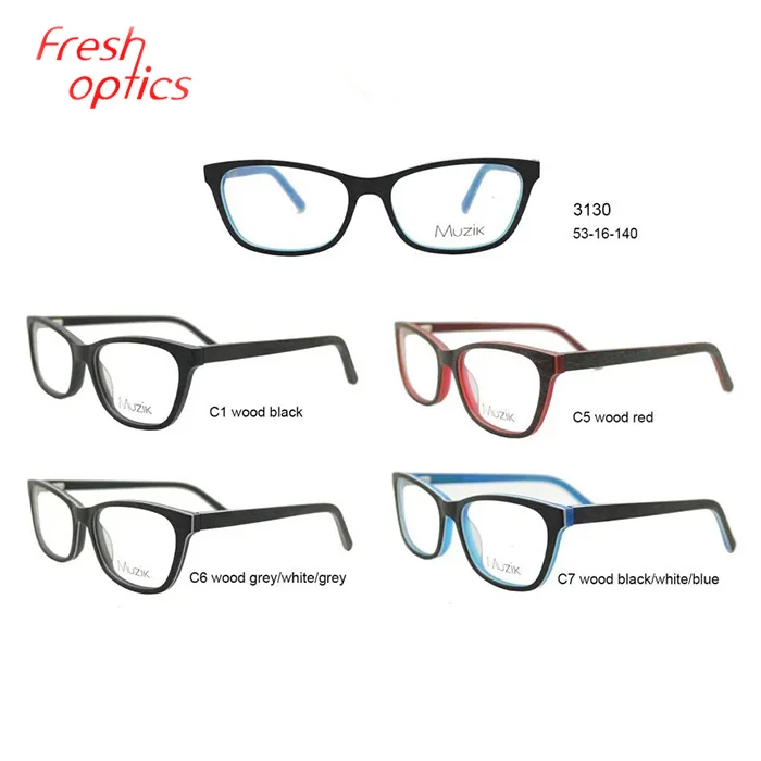 

3130 Wholesale acetate material glasses optical frame for kids, Mixed colors
