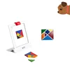 Highly recommend Learning Kid Language toy Challenge IQ jigsaw puzzle toy mental development Wooden tangram