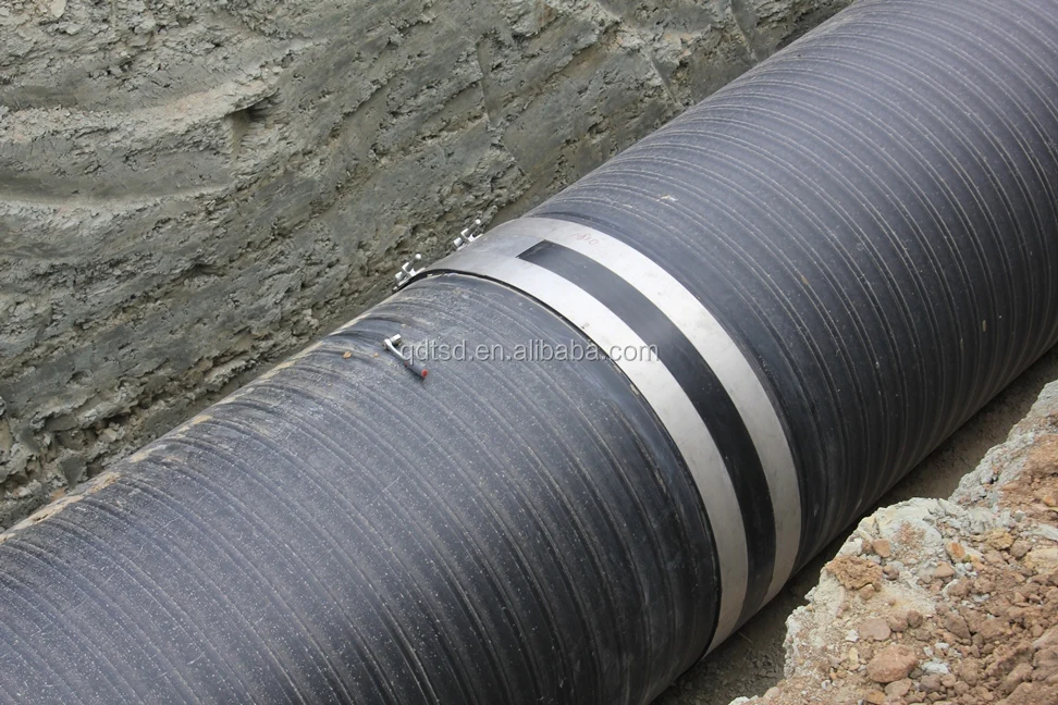 Steel Reinforced Pe Corrugated Drainage Pipe Girth Weld Electro Melt