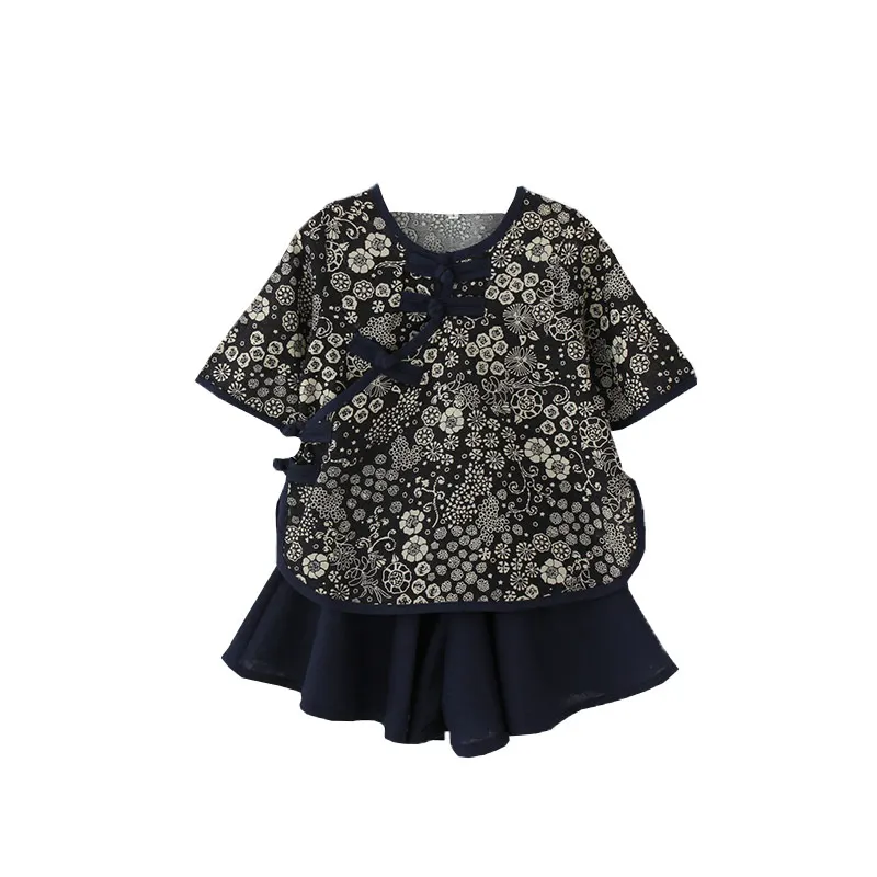 
children clothes cotton and crepe chinese traditional clothing costume cheongsam kids hanfu dress 