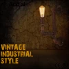 Rustic Vintage Water Pipe Wall Lamps Loft Industrial Wall Lights Bar Cafes Dedicated Lighting Edison Light Bulbs