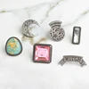 6pcs/set Moon Star Magic ball WITCH Divination Lapel Pins Badge Jewelry Brooches Decorated for Shirt bag coat cap