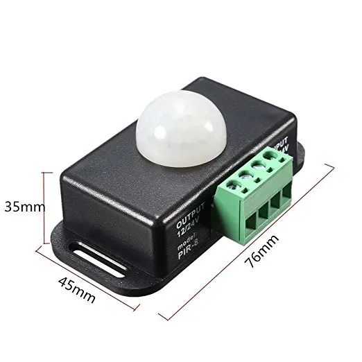Hot sale DC 12V/24V 8A Automatic Body Infrared PIR Motion Sensor Switch For LED Light with factory price