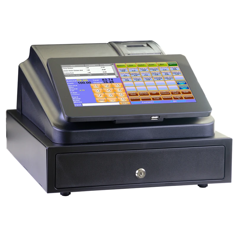 Fast food shops Cash Register touch screen built in thermal receipt printer  and cash drawer pos software, Black - buy at the price of 0.00 in  alibaba.com | imall.com