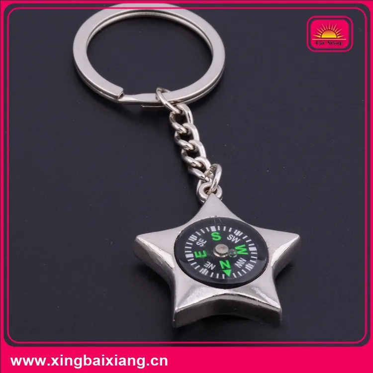 Hot Selling Compass Star Shape Keyring Airplane Keychain Buy Airplane