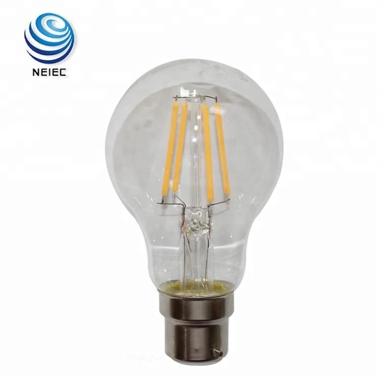 New design AC220-240V 8W 1055LM A60 B22 base LED filament lamp