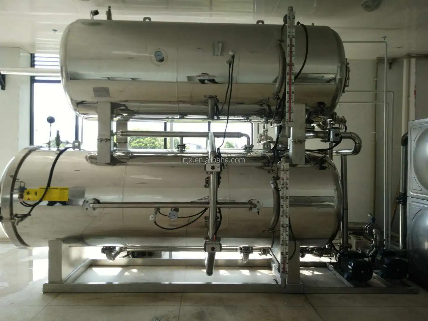 Double Door Electricity / Steam Heating Autoclave Medical Waste Sterilizing Machine