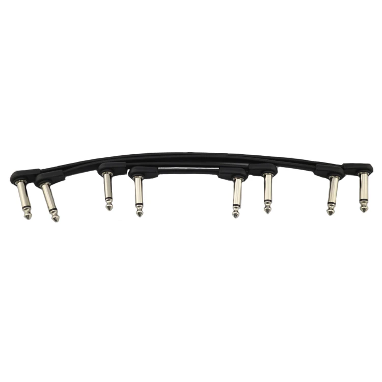 90 degree angle 6.35mm guitar bass effects cable mini guitar pedals effects  patch cable