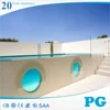 PG Acrylic Swimming Pool Plexiglass Sheets Transparent Viewing Panels Corner Pool Window