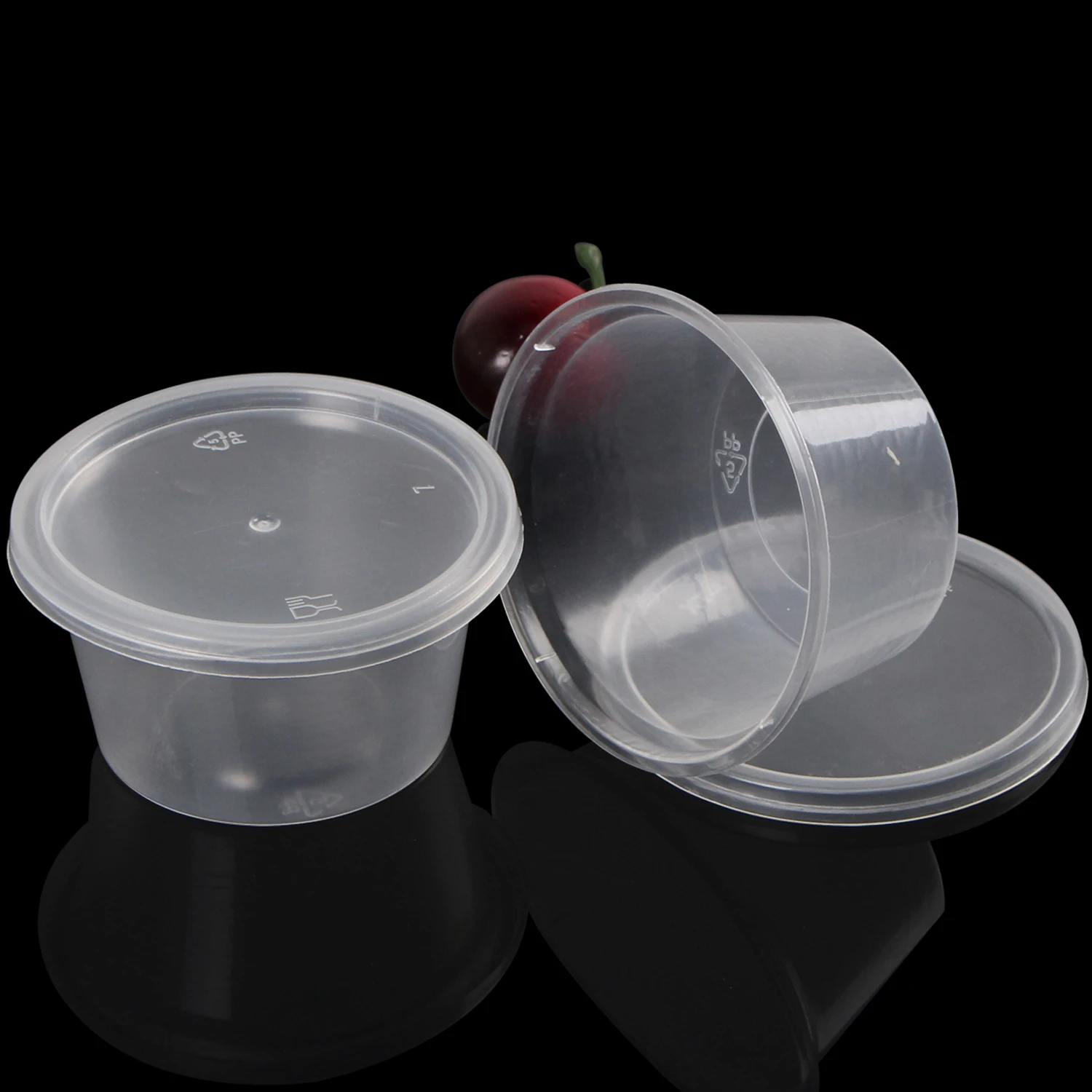 Deli 1.5oz Connected Lid Plastic Sauce Cups Buy Plastic Sauce Cups